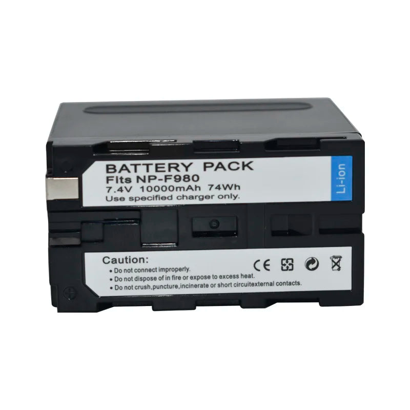 10000mAh NP-F980 NP-F970 NP F960 F970 F960 Battery for Sony F960 F550 F570 QM91D NP-F975 NP-F950 NP-F930 CCD-RV100 Batteries